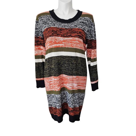 Derek Heart Dresses & Skirts - Derek heart Plus Size Casual Striped knit dress Round Neck sz 3X
